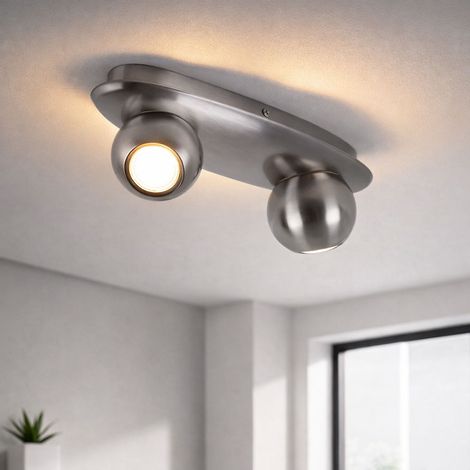 Decken Lampe Wohn Zimmer Kugel Spot Beleuchtung Flur Leuchte Strahler drehbar Eglo30939