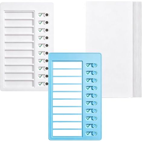 Memo-Kunststofftafel,Notizbrett für tägliche, mit Blank Papier für Aufgabe (1/2)