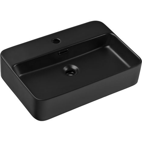 Vasque à poser - Noir mat - 55 x 38 cm - Trust - Livraison gratuite