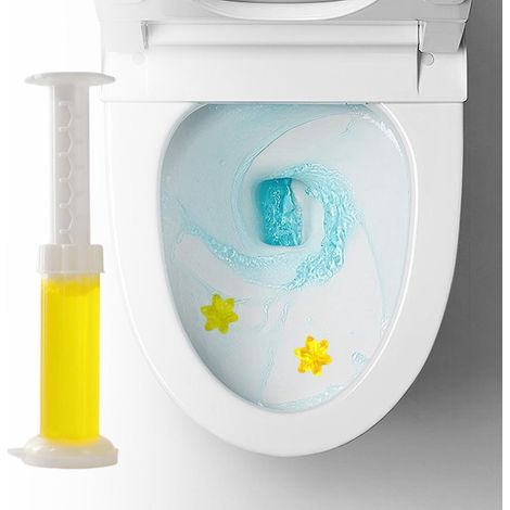 WC-Reinigungsgel, Deodorant und Desinfektionsmittel, blumiger Duft, 6 Duftrichtungen – Gelb (1/5)
