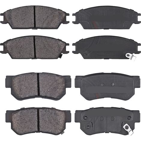 KIT PASTIGLIE FRENO ANTERIORI E POSTERIORI compatibile con HYUNDAI i20 (GB,IB) / PASTIGLIE FRENANTI AUTO OEM FDB4623,FDB4833 / SOSTITUZIONE DIRETTA / BASSA POLVERE / SILENZIOSO (1/4)