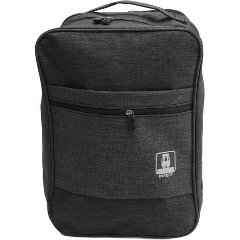 Boîte de rangement à chaussures de voyage et de camping à trois niveaux avec poignées, insert pour sac à chaussures pour valises, sac suspendu pour chaussures de football, noir. (1/5)