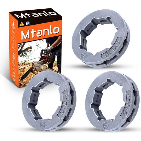 Roue dentée 3/8 7T 22mm pour Husqvarna 357 359 362 365 371 372 380 385XP 390XP (3/8" 7T Standard 7) (1/5)