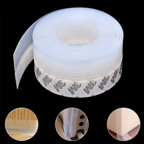 Silicone seal strip 10 m – Door and window sealing – Width 25 mm – Suitable for gaps from 0 to 15 mm – Waterproof and soundproof (1/5)