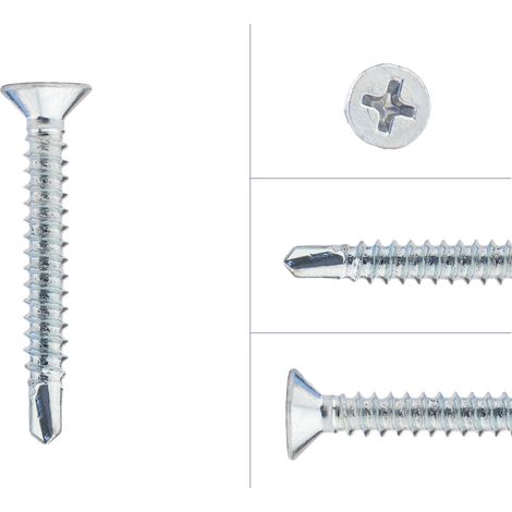 Bohrschrauben mit Bohrspitze 4,2 x 32 mm verzinkt - 200 Stück