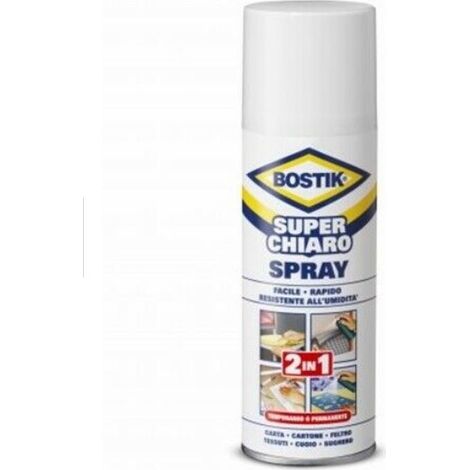 Bostik Superchiaro Spray, colla a contatto Trasparente 200ml (1/8)