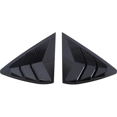 2 pièces persienne de fenêtre arrière gauche droit couvercle de ventilation panneau de volet cadre de garniture pour X6 F16 2015 à 2019 noir brillant (1/5)