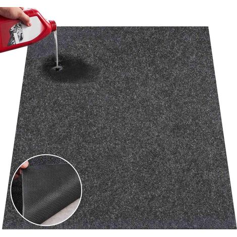 Protection Sol Anti-Fuite Tapis de Sol de Garage Absorbant et Découpable Support TPE 2235,2x6096mm pour Voiture Atelier (1/5)