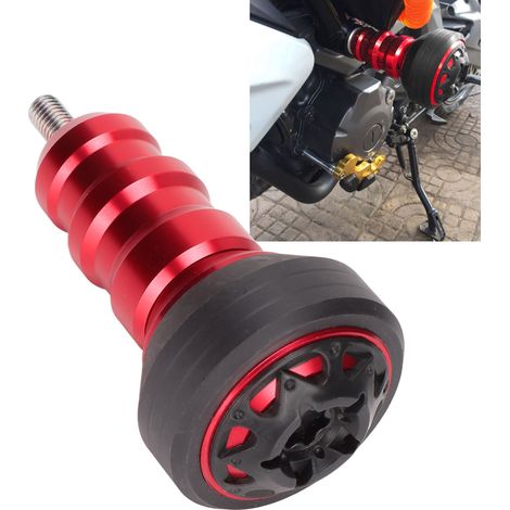 Gummierter Aufprallschutzbügel aus modifizierter Aluminiumlegierung für Motorrad, Sportwagen, Stadtauto, Roller, roter Aufprallschutzball (1/5)
