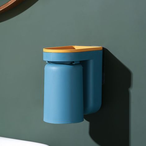 Discount Zahnbürstenhalter, Wandmontierte Badezimmer-Aufbewahrungsbox, Blau (1/5)