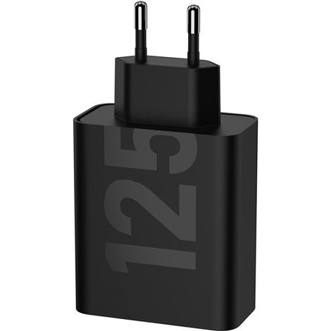 Chargeur - MOTOROLA - Moto charger - 125 W - Charge rapide - USB-C vers USB-C - Câble 1 m - Noir (1/4)