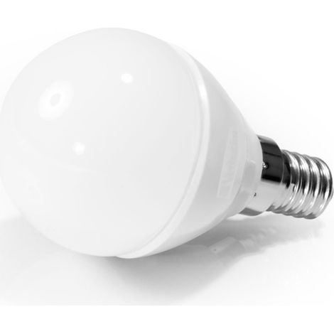 Lampada ecolight led e14 miniglobo 4w 3000k 350 lumen