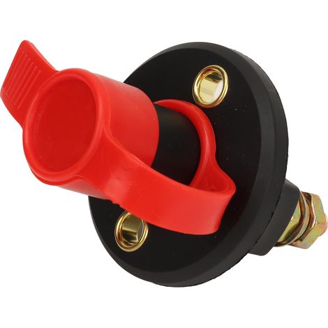 12V-24V Batterietrennschalter, Stromisolator mit 2 Ein/Aus-Schaltern, 4 Messinganschlüssen, für Auto, Wohnmobil und Boot (1/5)