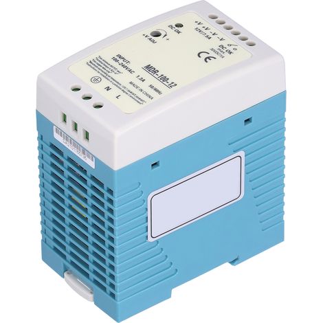 Alimentation à découpage BERM Rail DIN 100W 12V 7,5A MDR-100-12 Tension d'entrée 100-240VAC (1/5)