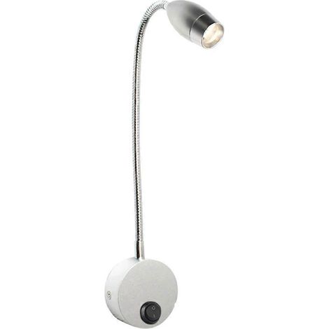Flexible LED-Leselampe, flexibler Wandstrahler, berührungsempfindliche Schwanenhalslampe, warmes Licht, US-Stecker. Ideal zum Lesen am Bett. (1/5)