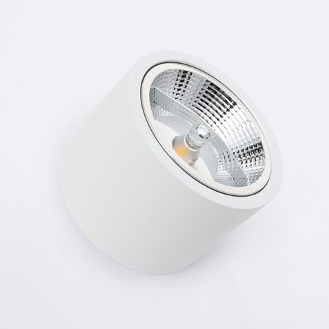 Downlight LED 12W Circular de Superficie GU10 AR111 No Flicker 4000K Blanco Neutro