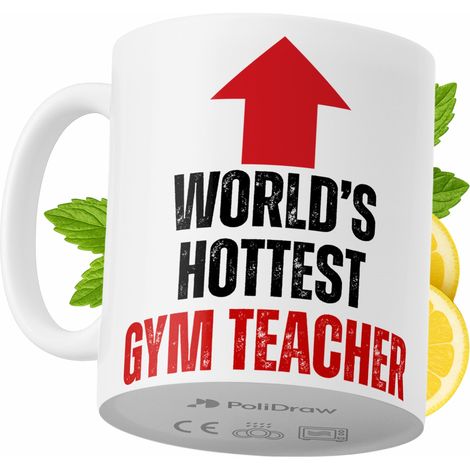 Lustige Tasse für Sportlehrer – Kaffee- oder Teetasse mit witzigem Textdesign – ideal für Geburtstage, Namenstage, Feiertage und besondere Anlässe. Hochwertige Tasse für Zuhause, Büro und Arbeit. Farb (1/5)