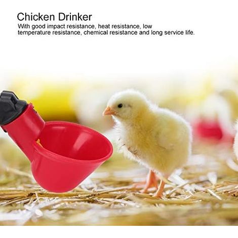 Chicken Drinker Cups Poultry Water Bowls Automatic Drinker Drinker Drinking Water Tool Cage Accessories (1/4)