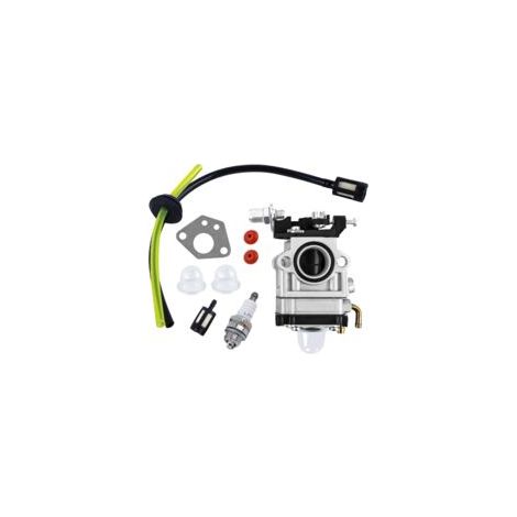 Carburatore per decespugliatori da 52cc, 49cc e 43cc. Kit carburatore completo di guarnizione, tubo flessibile, candela e filtro carburante. Adatto per decespugliatori e tosaerba.