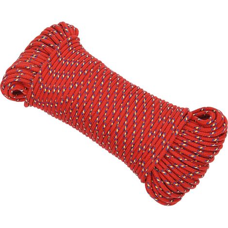 Corde de bateau, Corde de Chanvre, pour la Décoration, le Bricolage, le Jardinage Rouge 3 mm 500 m Polypropylène OIB4763E (1/5)