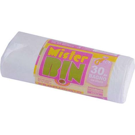 Sacco Imm.Legacci Bianco 45X 50 G 4 Pz 30 Mr.Bin