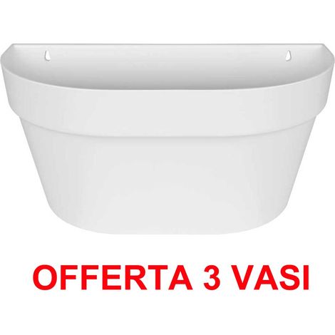 OFFERTA 3 VASO LOFT URBAN WALL BASKET 40 WHITE ELHO