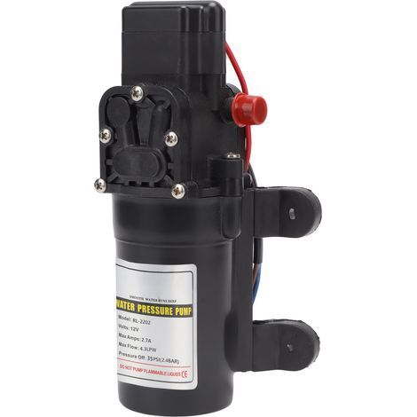 Hochdruck-Membranpumpe für Wasser, selbstansaugend, 12 V, Modell RL 2202, für den Außenbereich (1/5)