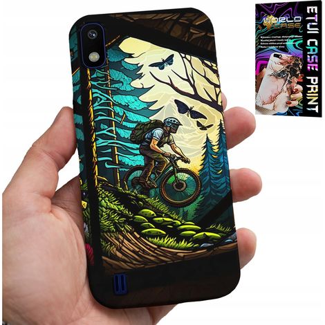 Custodia per Samsung A10 - bici, spedizioni estreme nella foresta (1/5)