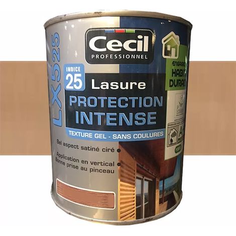 Lasure LX525 Protection Intense CECIL Bois cendré 1 L