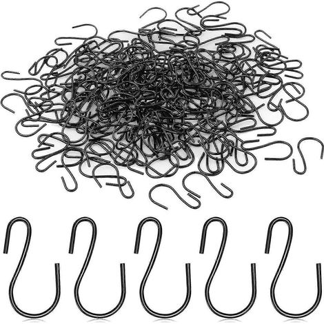 Filiyano-120 mini crochets en forme de S de 2,5 cm (1 pouce), crochets en forme de S, petits crochets en forme de S, crochets décoratifs en métal, F (1/5)