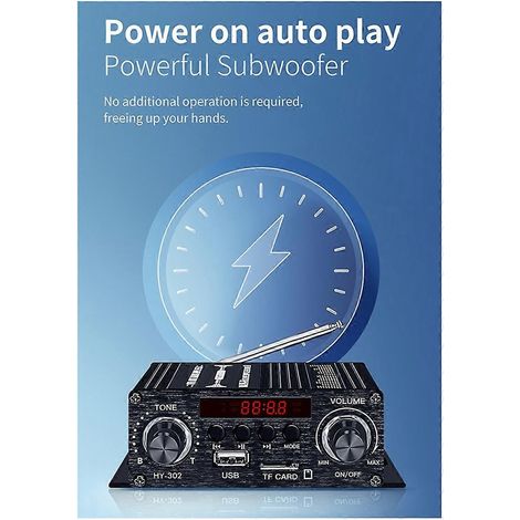 Neuer digitaler Bluetooth-Verstärker 12V für Zuhause und Auto, 2 Kanäle