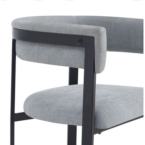 Sillas comedor modernas chenilla gris conjunto 6 OKMYHOME (1/2)