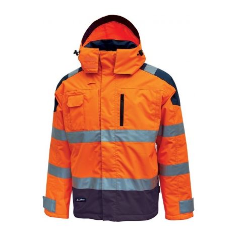 Giubbotto alta visibilità impermeabile U-Power Defender - XXL - Orange (1/4)