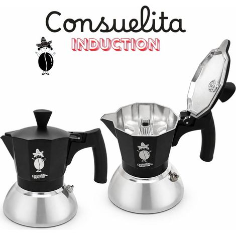 Macchinetta del Caffè Caffettiera ad Induzione Consuelita 2 Tazze