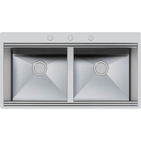 Foster Milano 1019 050 Fregadero empotrado Rectangular Acero inoxidable (1/3)