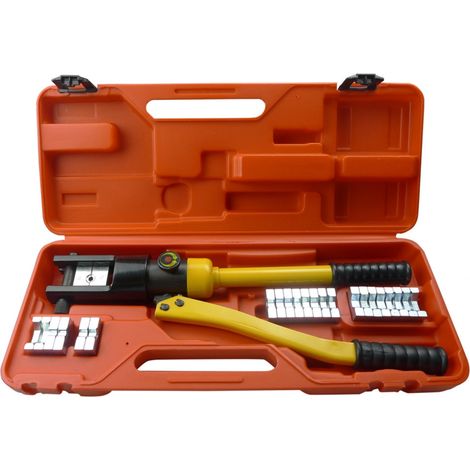 Set coffret de presse à sertir de sertissage hydraulique outils garage atelier bricolage (1/4)