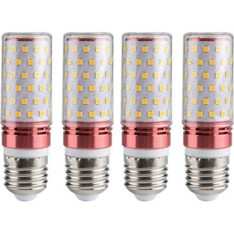 Lot de 4 ampoules LED E1412 W 220 V, douilles pour lampe de table, lustre, éclairage d'urgence domestique, blanc naturel (1/4)