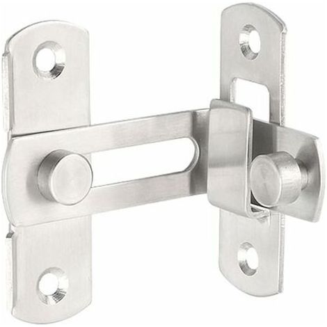 royaluxe - 2pcs Le verrou de la porte 90 Verrouiller la porte Verrouillage de la porte à angle droit en bas(S) (1/4)