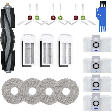 Set mit 23 Ersatzteilen für Ecovacs Deebot X1 Omni Staubsauger, (1/5)