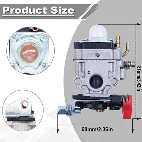 Carburateur pour TH23 TH26 TH34 23cc 24cc 25cc 26cc 35cc P11 1E34F 11mm Carb Moteur Remplacement Pièce Moteur Débroussailleuse Taille-haie Souffleuse de Feuilles (1/3)
