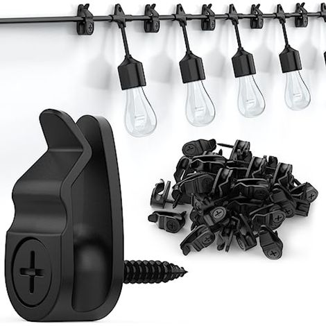 Clips Suspension Guirlandes – Lot 50 – Vis/Tubes Expansion – Intérieur/Extérieur (1/5)