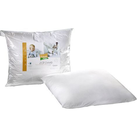 Antiallergisches Kissen 40x40 Hollofil Allerban 0,21 kg weiß mit einem Wirkstoff, der die Entwicklung von Pilzmilben und AMW-Bakterien verhindert