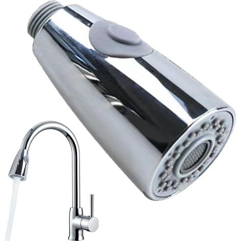 Tête de pulvérisation de robinet extractible, remplacement de la tête de robinet extractible - Remplacement du pulvérisateur de robinet de cuisine - Pièces simples de robinet d'évier de (1/5)