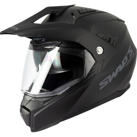 Casque moto cross trail Swaps Enduro S789 Crux noir mat Taille XL