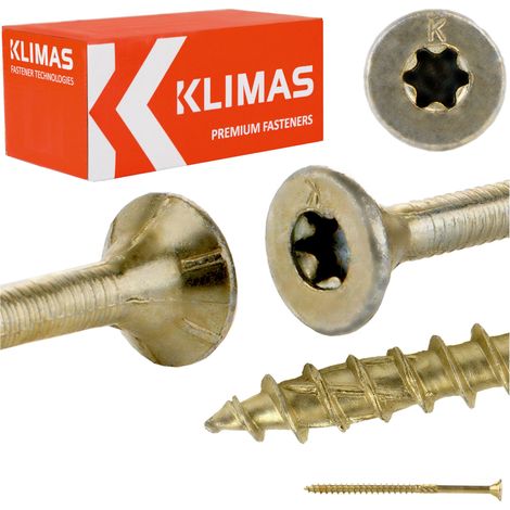 Vis à bois 4x70 mm - 200 pièces - Torx - Tête conique - Résistantes et polyvalentes (1/5)