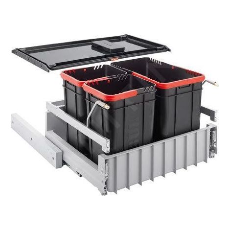 Franke - Poubelle encastrable 300-60 Trio 121.0150.146 (1/3)