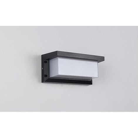 Applique murale d'extérieur LED avec détecteur de mouvement, éclairage extérieur 18 W IP65 étanche capteur radar carré lumière de contrôle pour terrasse balcon garage atelier (blanc chaud) (1/5)