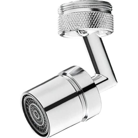 Aérateur de robinet pivotant à 720° M24, pare-éclaboussures pour bec de robinet de cuisine, rallonge de robinet rotative (1/5)