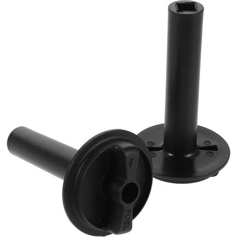 Juego de 2 manijas giratorias para grifos de combustible compatibles con motocicletas, palanca de parada de combustible de plástico, botón de interruptor de tanque para motocicletas todoterreno, quads (1/5)