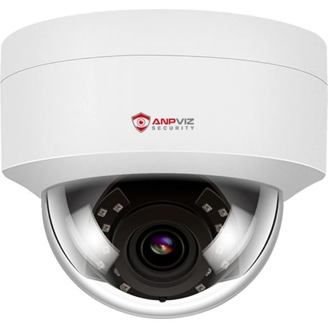 Caméra de Surveillance PoE 4MP avec Microphone, Vision Nocturne IR, Détection de Mouvement, Accès à Distance, Intérieur Extérieur, Boîtier en Métal, sans Instantané(Série U) (1/5)